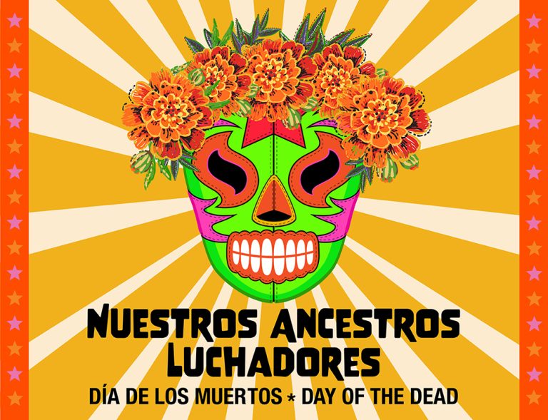 Day of the Dead 2022 at the Des Moines Art Center celebrates Our Luchadores Ancestors