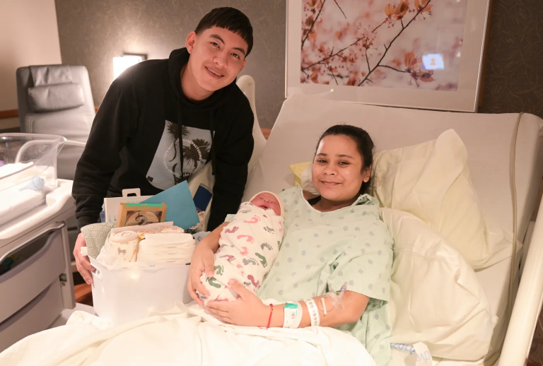 Meet the first baby born in 2024 in the QC area