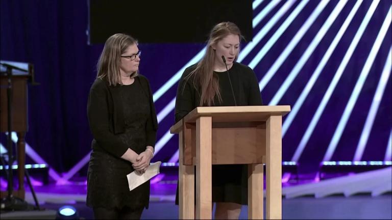Mourners fill church to remember Iowa principal who risked life to save kids in school shooting