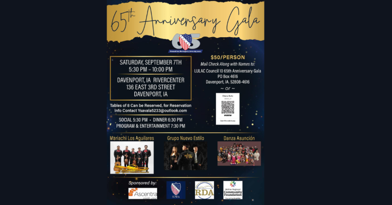 Celebrate LULAC’s 65th Anniversary Gala!