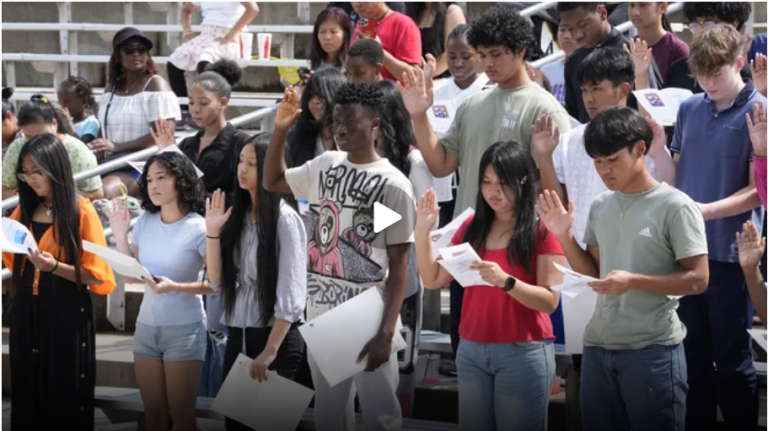 ‘It’s a relief’: 53 children now US citizens after Iowa State Fair ceremony