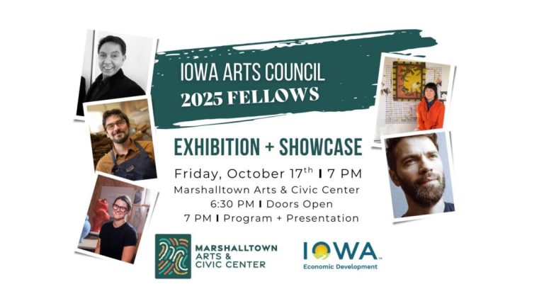 Exhibición y muestra de becarios del Consejo de las Artes de Iowa: 17 de octubre