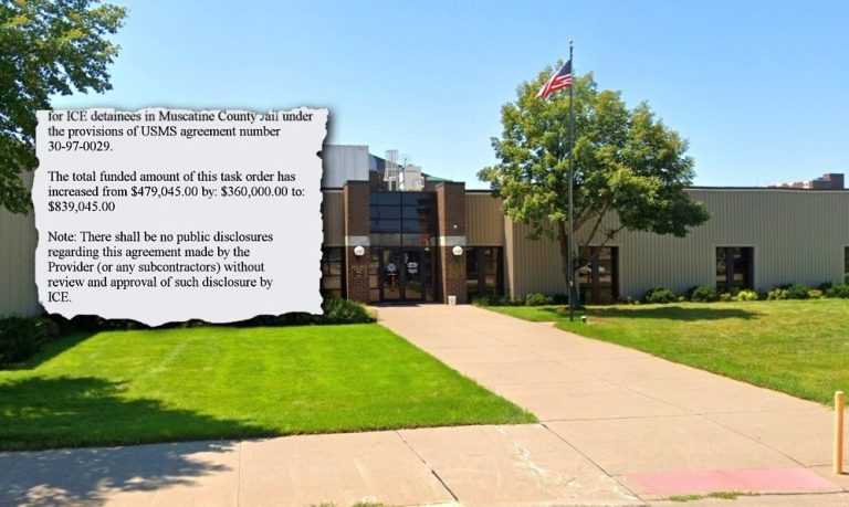 El contrato de ICE con una cárcel de Iowa elevó en 75 % el financiamiento para detenciones