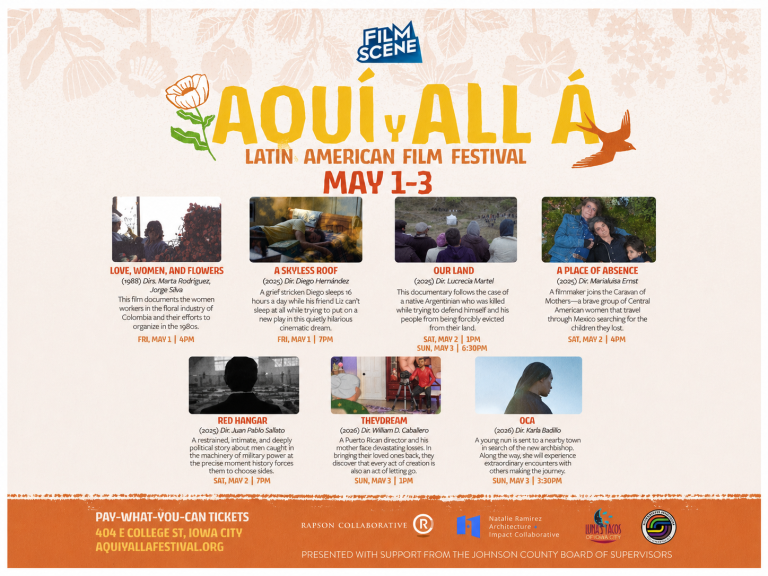 Aquí y Allá Latin American Film Festival debuta del 1 al 3 de mayo en Iowa City