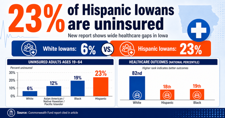 Hispanic Iowans face wide healthcare gaps, new report finds