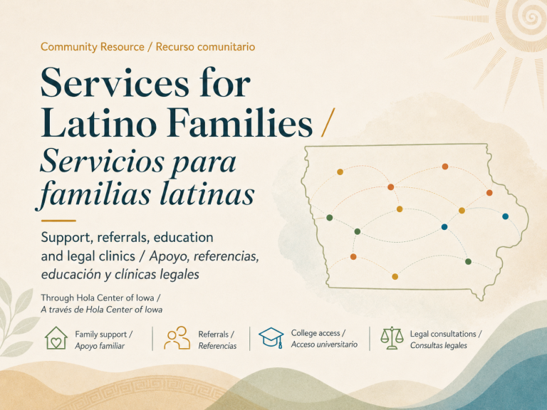 El Hola Center of Iowa conecta a familias latinas con recursos en todo el estado