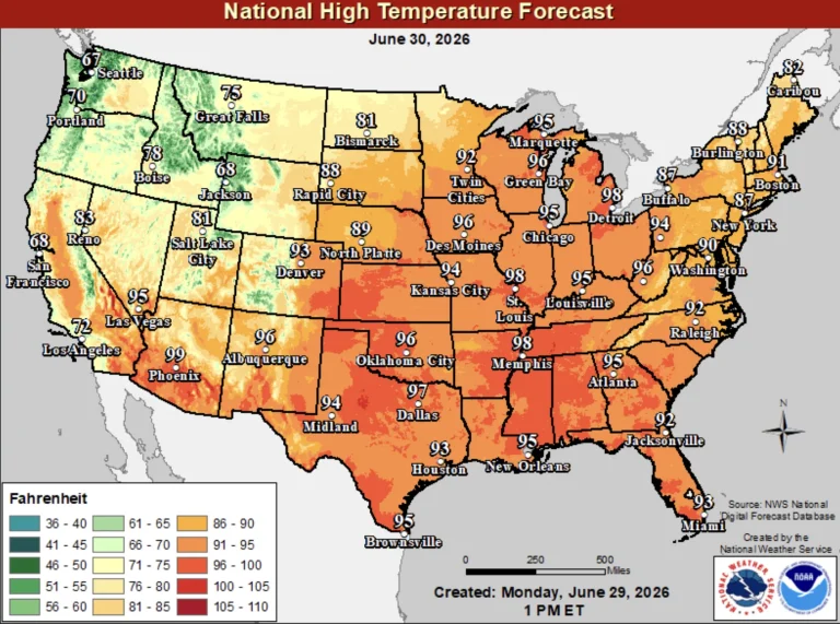 Calor extremo en Iowa seguirá durante la semana del 4 de julio