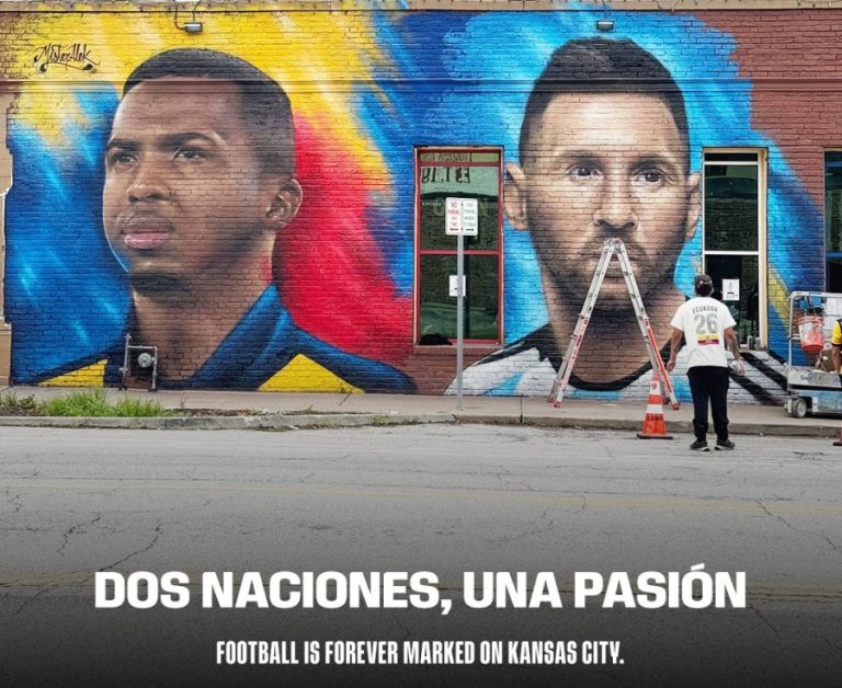 Ecuadorian artist Mister Alek completes World Cup mural in Kansas City