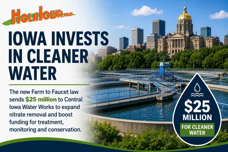 Iowa drinking water funding will expand nitrate removal