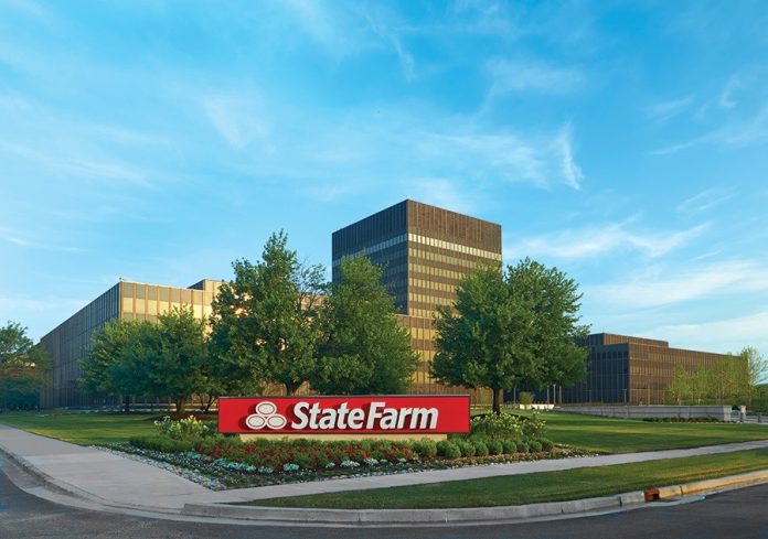 1920_statefarmcorporateheadquarters State Farm headquarters in Bloomington, Illinois, as the insurer distributes a $5 billion auto dividend