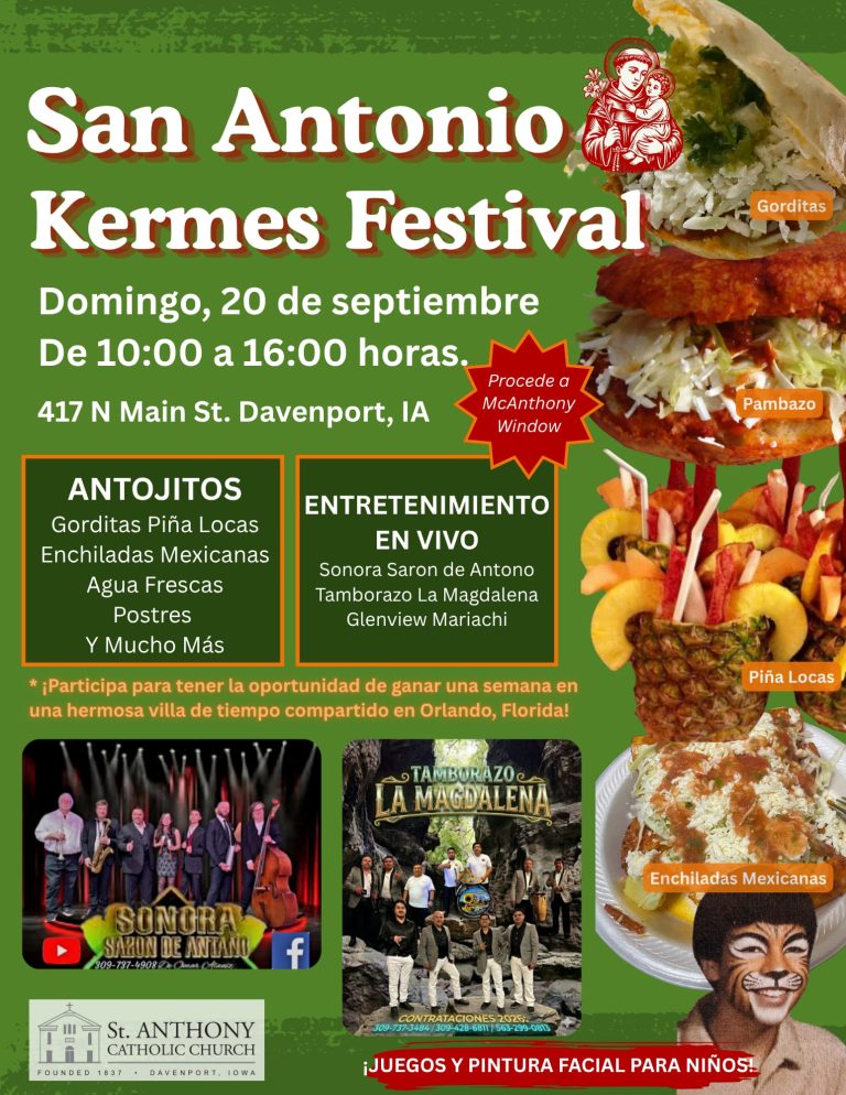St. Anthony’s Festival llevará comida mexicana y música a Davenport el 20 de septiembre